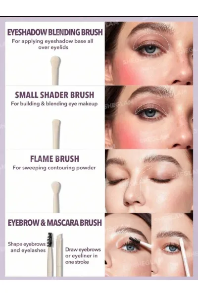  تصویر 3 : Sheglam شیگلم  ست براش ۸ تیکه شیگلم  