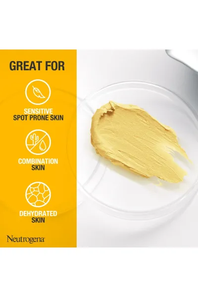  تصویر 2 : Neutrogena نوتروژینا  ماسک روشن کننده و برطرف کننده لک پوست زردچوبه  