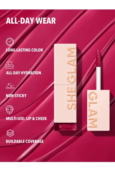  تصویر 2 : Sheglam شیگلم Obsessed تینت لب آبرسان و ماندگار رنگ  