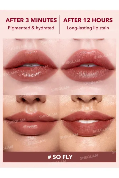  تصویر 1 : Sheglam شیگلم So Fly تینت لب آبرسان و ماندگار رنگ  