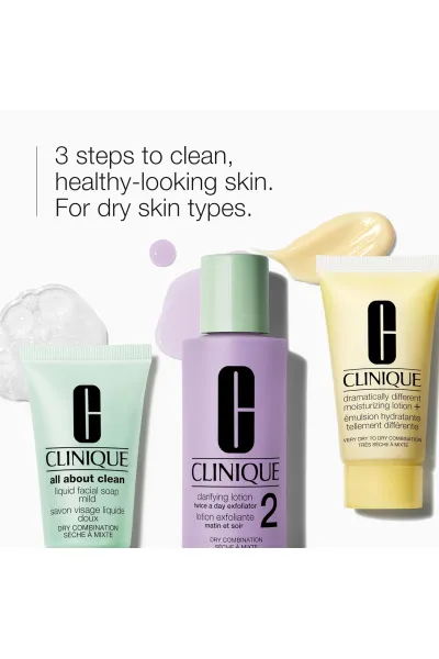  تصویر 1 : Clinique کلینیک  پک ۳ تایی روتین پوست خشک تا مختلط  