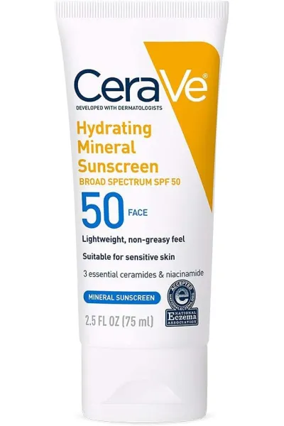  تصویر 9 : CeraVe سراوی  کرم ضدآفتاب مینرال آبرسان ۷۵ میل  