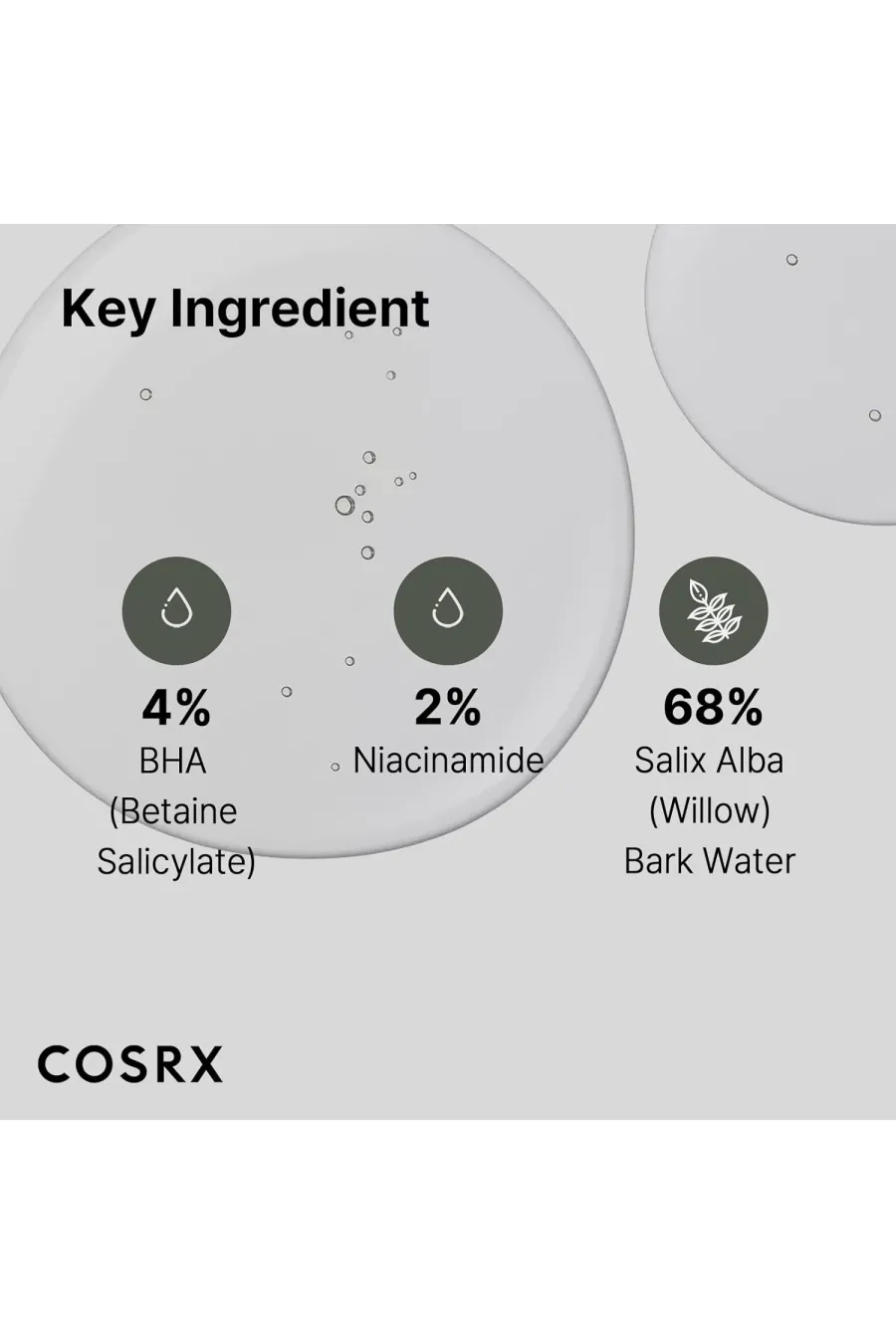 ترکیبات مؤثر تونر ضد جوش سرسیاه BHA کوزارکس COSRX شامل بتائین سالیسیلات، نیاسینامید و عصاره بید ترکیبات مؤثر تونر ضد جوش سرسیاه BHA کوزارکس COSRX شامل بتائین سالیسیلات، نیاسینامید و عصاره بید