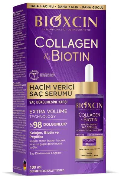 خرید و قیمت سرم حجم دهنده موی کلاژن + بیوتین BIOXCIN  بیوکسین اصل