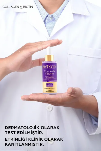  تصویر 5 : سرم حجم دهنده موی کلاژن + بیوتین بیوکسین BIOXCIN 