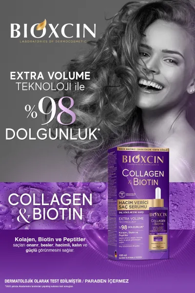  تصویر 7 : سرم حجم دهنده موی کلاژن + بیوتین بیوکسین BIOXCIN 