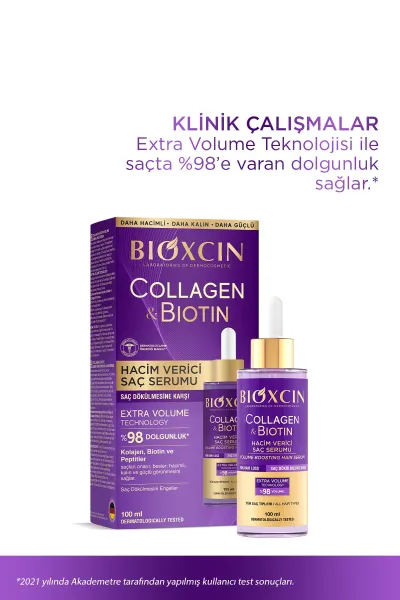  تصویر 8 : سرم حجم دهنده موی کلاژن + بیوتین بیوکسین BIOXCIN 