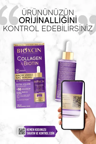  تصویر 9 : سرم حجم دهنده موی کلاژن + بیوتین بیوکسین BIOXCIN 