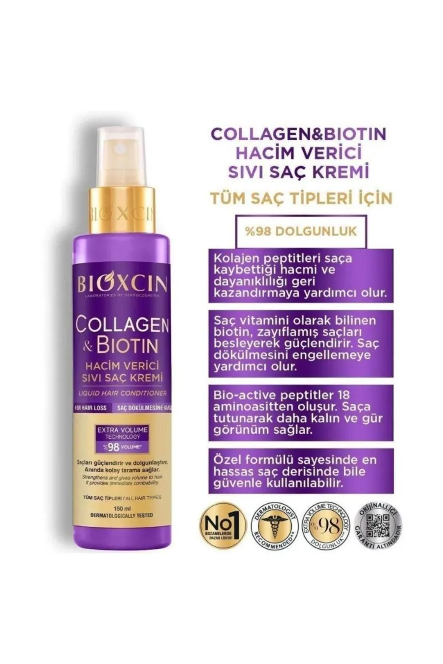 قلب فرمول؛ ترکیبات کلیدی برای موهای نرمتر و پرتر اسپری نرم کننده و حجم دهنده کلاژن + بیوتین بیوکسین BIOXCIN قلب فرمول؛ ترکیبات کلیدی برای موهای نرمتر و پرتر اسپری نرم کننده و حجم دهنده کلاژن + بیوتین بیوکسین BIOXCIN