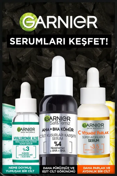  تصویر 5 : سرم زغال لایه بردار و شفاف کننده Aha + Bha گارنیر Garnier 