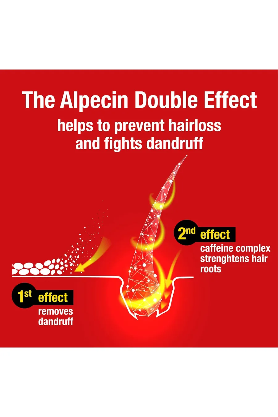 ویژگیهای شامپو کافئین ضد ریزش و ضد شوره دبل افکت آلپسین Alpecin ویژگیهای شامپو کافئین ضد ریزش و ضد شوره دبل افکت آلپسین Alpecin
