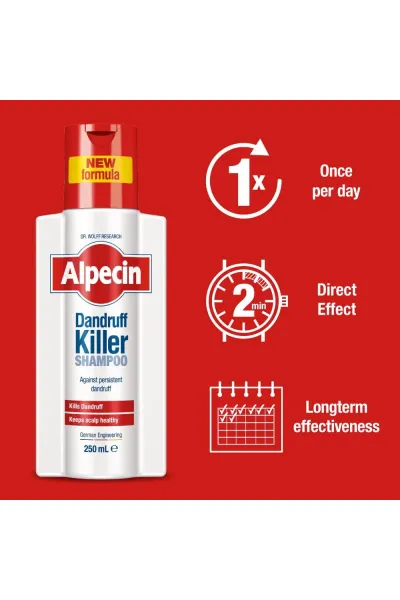  تصویر 2 : Alpecin آلپسین dandruff killer شامپو ضد شوره  
