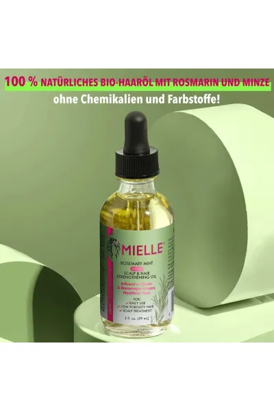  تصویر 4 : MIELLE میله  روغن ضد ریزش مو رزماری + نعنا لایت آمریکایی  