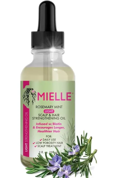 خرید و قیمت روغن ضد ریزش مو رزماری + نعنا لایت آمریکایی MIELLE  میله اصل