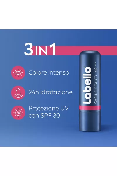  تصویر 1 : Labello لبلو Spf 30 بالم لب صورتی حاوی  