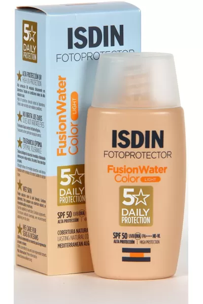 خرید و قیمت ضدآفتاب فیوژن واتر رنگ لایت ISDIN  ایزدین اصل