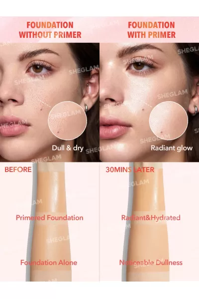  تصویر 1 : Sheglam شیگلم  پرایمر سرمی نیاسینامید  