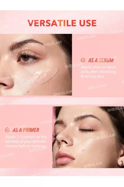  تصویر 5 : Sheglam شیگلم  پرایمر سرمی نیاسینامید  