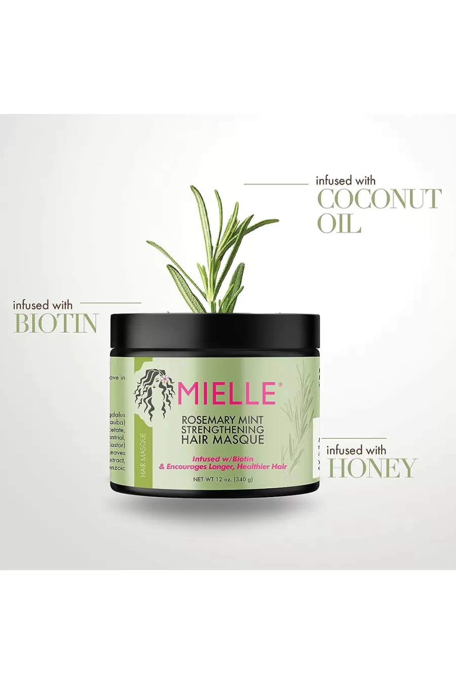 معرفی ماسک مو رزماری میله MIELLE با روغن نارگیل، عسل و بیوتین معرفی ماسک مو رزماری میله MIELLE با روغن نارگیل، عسل و بیوتین