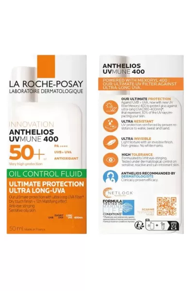  تصویر 2 : LA ROCHE POSAY لاروش پوزای  ضدآفتاب فلوئیدی پوست چرب  
