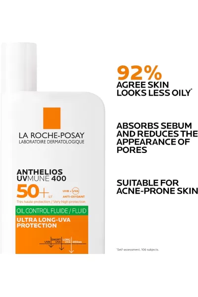  تصویر 11 : LA ROCHE POSAY لاروش پوزای  ضدآفتاب فلوئیدی پوست چرب  