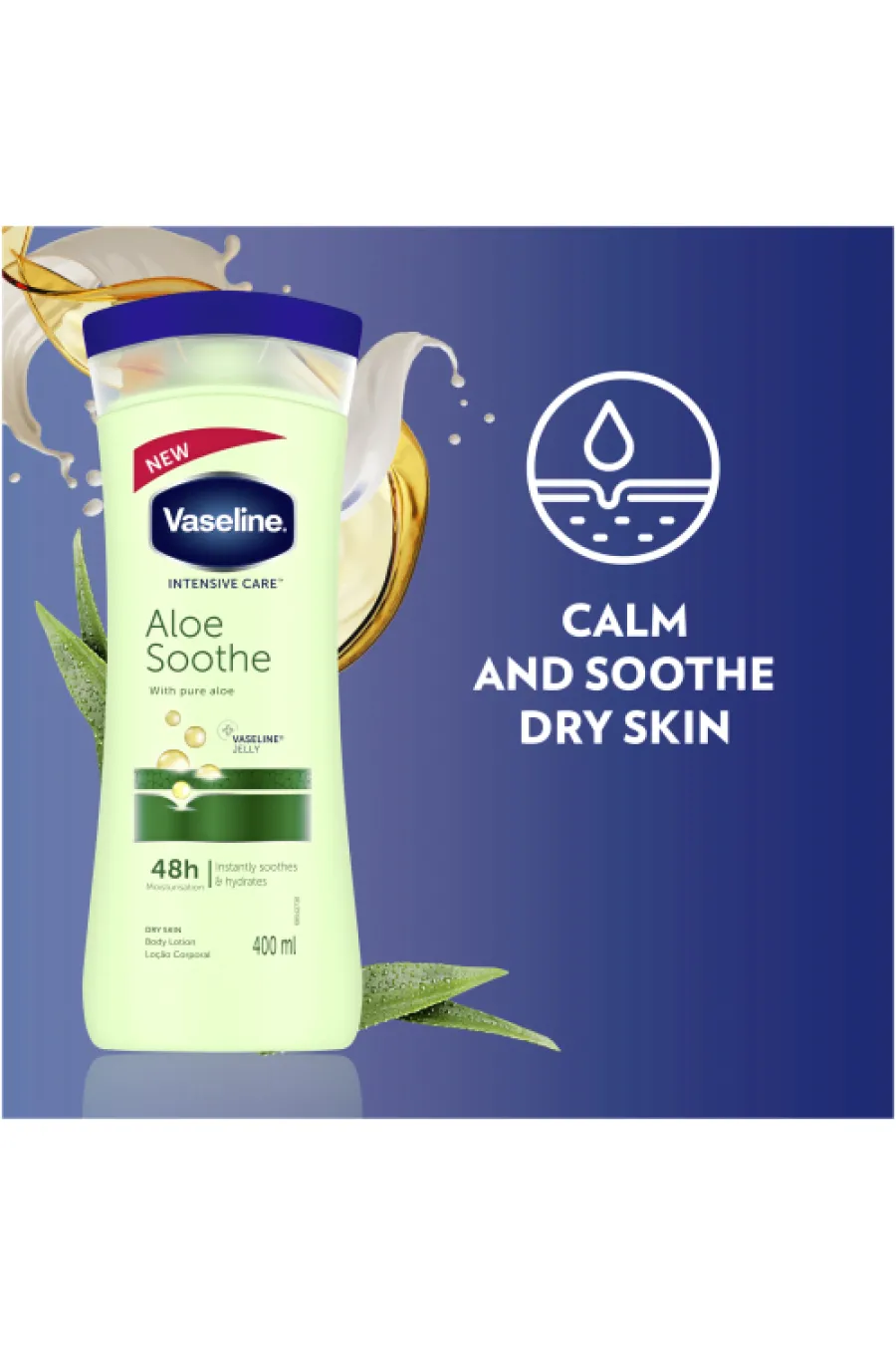 معرفی لوسیون بدن آلوورا وازلین Vaseline برای پوست خشک و کم‌آب