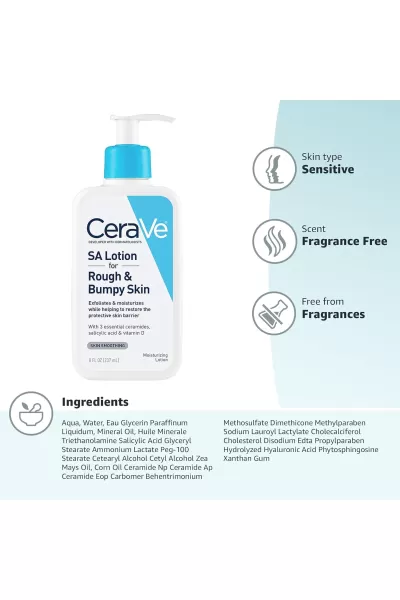  تصویر 1 : CeraVe سراوی  لوسیون آبرسان و لایه بردار بدن  