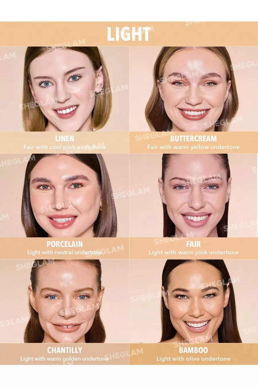 کرم پودر استیکی رنگ Buttercream شیگلم Sheglam مناسب پوست‌های روشن با آندرتون گرم