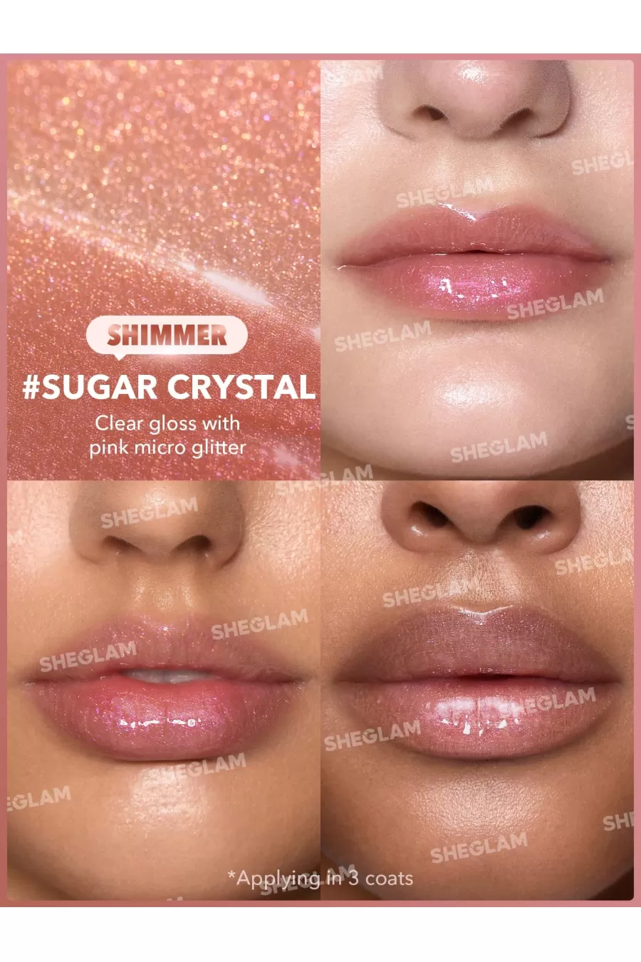 پاسخ به سؤالات متداول درباره بالم لب شاین حجم دهنده (لیپ پلامپر) رنگ Sugar Crystal شیگلم Sheglam