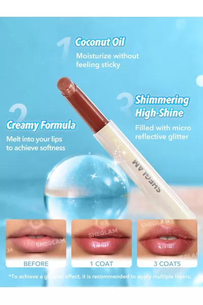  تصویر 4 : Sheglam شیگلم Violet Fizz بالم لب شاین حجم دهنده (لیپ پلامپر) رنگ  