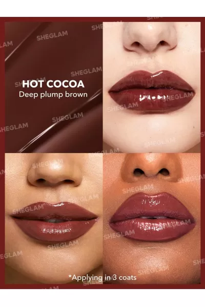  تصویر 1 : Sheglam شیگلم Hot Cocoa بالم لب حجم دهنده (لیپ پلامپر) رنگ  