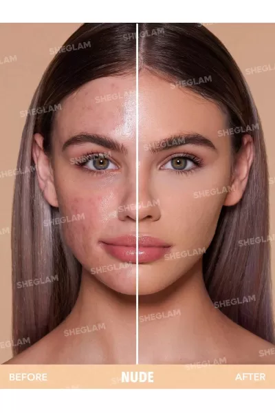  تصویر 1 : Sheglam شیگلم Nude پنکک مات رنگ نود  