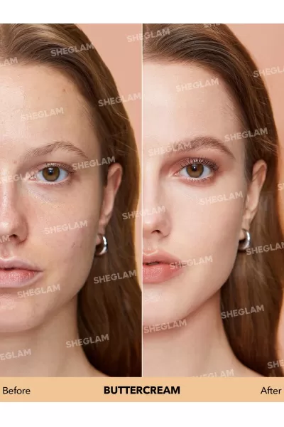  تصویر 1 : کرم پودر مات رنگ Buttercream شیگلم Sheglam 