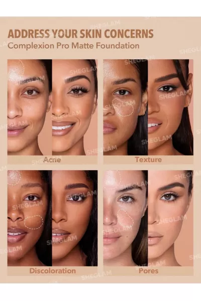  تصویر 2 : کرم پودر مات رنگ Buttercream شیگلم Sheglam 