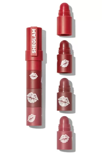 خرید و قیمت رژ لب ۴ در ۱ فشنگی رنگ Sheglam Petal Stack شیگلم اصل