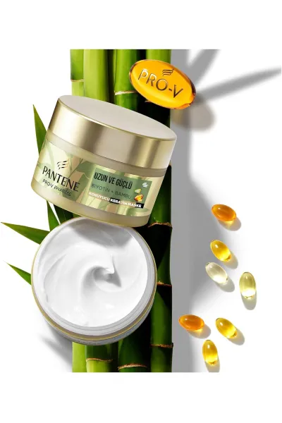  تصویر 4 : Pantene پانتن  ماسک مو عصاره بامبو +بیوتین  