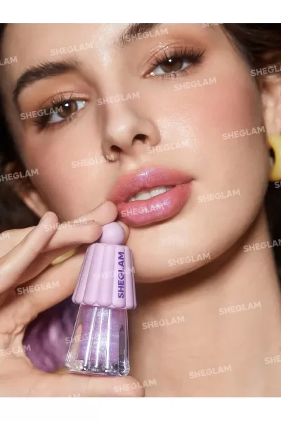  تصویر 7 : لیپ اویل شاین چتری رنگ Princess Vibes شیگلم Sheglam 