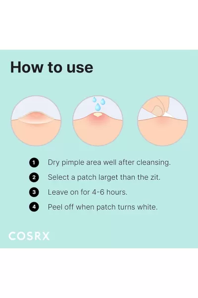  تصویر 6 : COSRX کوزارکس  چسب برطرف کننده جوش‌های ملتهب و چرکی  