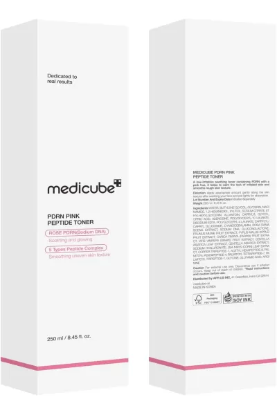  تصویر 8 : تونر صورتی روشن کننده و تسکین دهنده مدی کیوب Medicube 