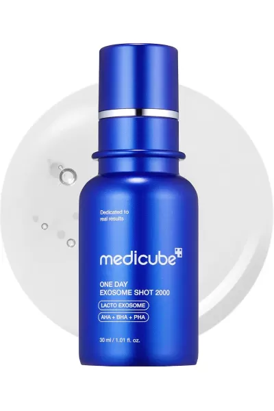 خرید و قیمت سرم اگزوزوم شات کنترل کننده منافذ Medicube One day Exosome Shot 2000 مدی کیوب اصل