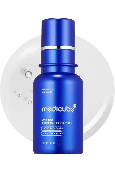خرید و قیمت سرم اگزوزوم شات کنترل منافذ Medicube One day Exosome Shot 7500 مدی کیوب اصل