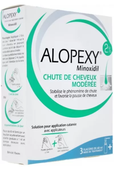 خرید و قیمت ماینوکسیدل بانوان و آقایان ۲ درصد فرانسوی Alopexy  الوپکسی اصل