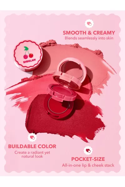  تصویر 4 : Sheglam شیگلم  ست کرمی رژلب و رژگونه  