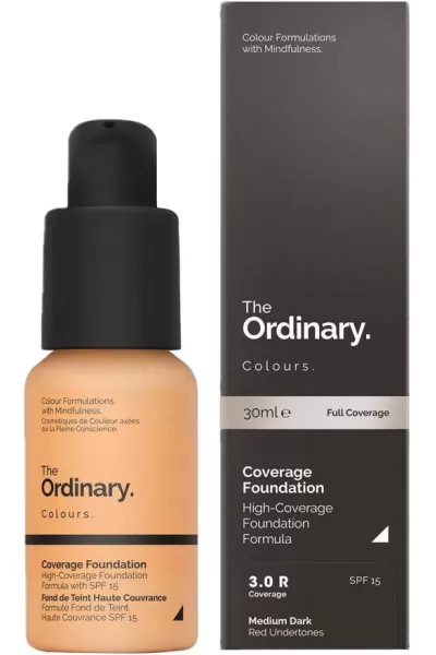 خرید و قیمت کرم پودر سرمی دارای SPF رنگ The Ordinary 3.0 R اوردینری اصل