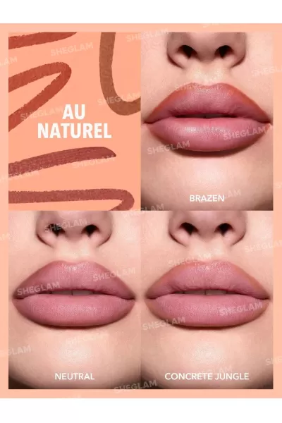  تصویر 1 : Sheglam شیگلم Au Naturel کیت مداد خط لب رنگ  