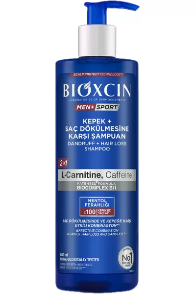 خرید شامپو ضدشوره + ضدریزش کافئین آقایان بیوکسین BIOXCIN
