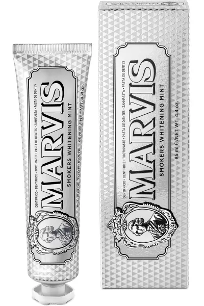 خرید و قیمت خمیر دندان سفید کننده مخصوص سیگاری‌ها Marvis  مارویس اصل