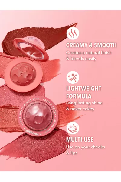  تصویر 3 : رژگونه فضایی رنگ Delight شیگلم Sheglam 