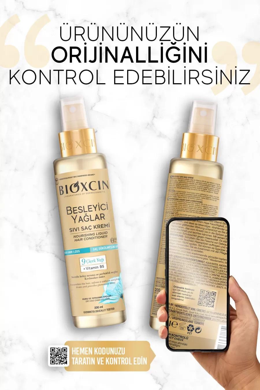 سؤالات متداول اسپری دوفاز نرم کننده موهای خشک بدون سولفات بیوکسین BIOXCIN
