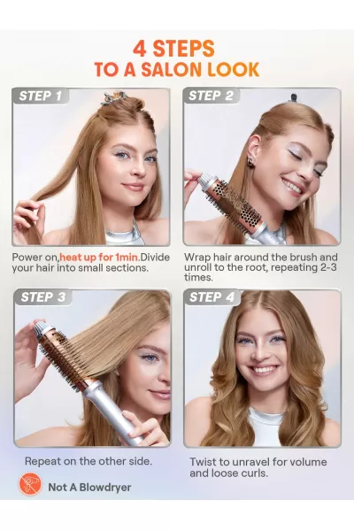  تصویر 1 : برس حرارتی سایز ۳۸ شیگلم Sheglam 
